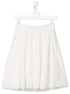 Philosophy Di Lorenzo Serafini Kids Teen Lace Midi Skirt - White