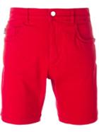 Love Moschino Denim Shorts, Men's, Size: 30, Red, Cotton/polyester/spandex/elastane
