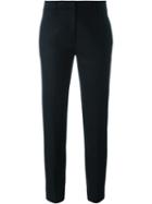 Piazza Sempione Tailored Cropped Trousers, Women's, Size: 44, Black, Spandex/elastane/virgin Wool