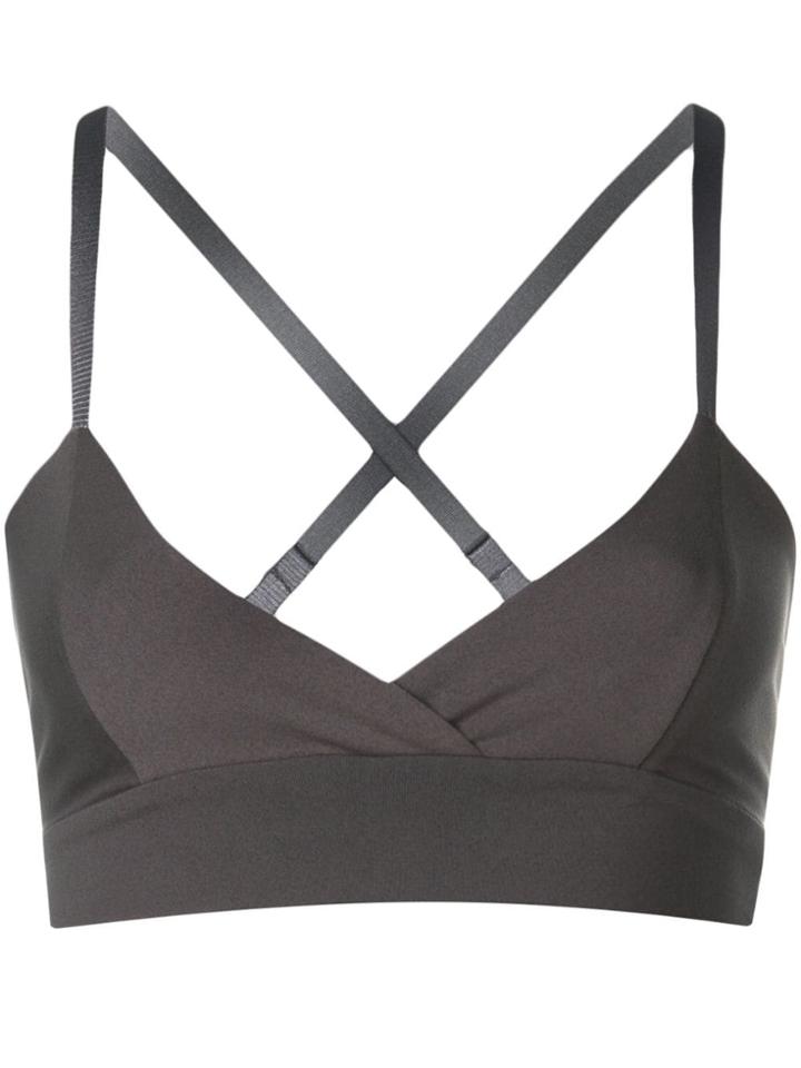 Live The Process V-neck Bra - Grey