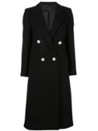 Joseph Notched Lapel Blazer, Women's, Size: 38, Black, Wool/polyester/polyimide/viscose