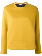 Marni - Crew Neck Scuba Sweatshirt - Women - Cotton/polyamide - 42, Yellow/orange, Cotton/polyamide