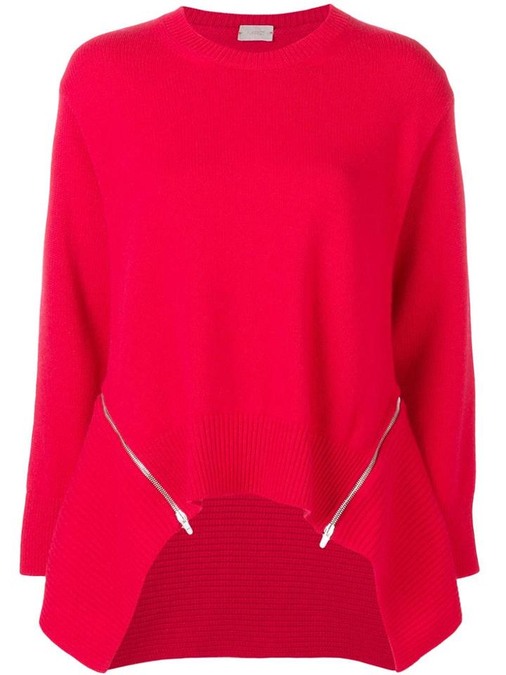 Mrz Zip Detail Jumper - Red