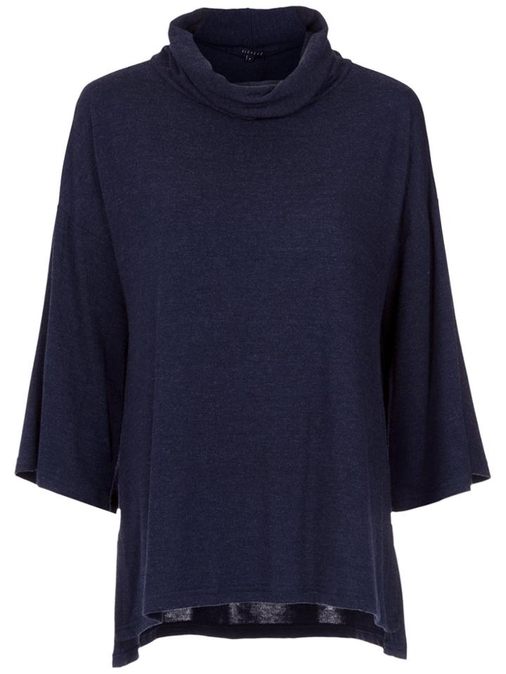 Alcaçuz Capela Turtle Neck Blouse - Blue