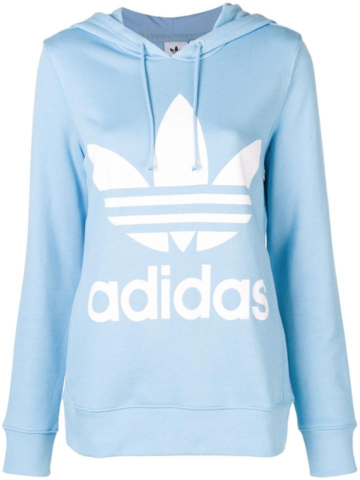 Adidas Classic Logo Hoodie - Blue