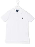Ralph Lauren Kids Embroidered Logo Polo Shirt, Toddler Boy's, Size: 4 Yrs, White