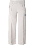 Adidas - Cropped Joggeres - Women - Polyester - 38, Women's, Nude/neutrals, Polyester