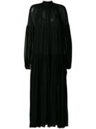 Stella Mccartney Tiffany Oversized Sheer Dress - Black