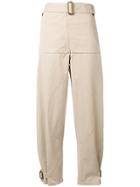 Jw Anderson Belted Trousers - Neutrals
