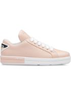 Prada Leather Sneakers - Pink