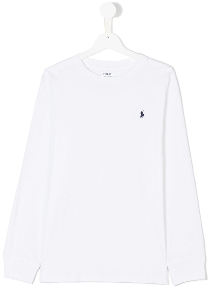 Ralph Lauren Kids Classic Knitted Top - White