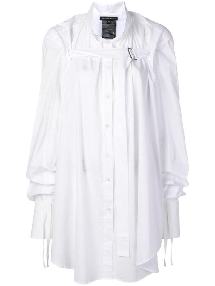 Ann Demeulemeester Deconstructed Oversized Shirt - White