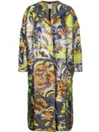 Maison Rabih Kayrouz Floral Oversized Coat - Yellow & Orange