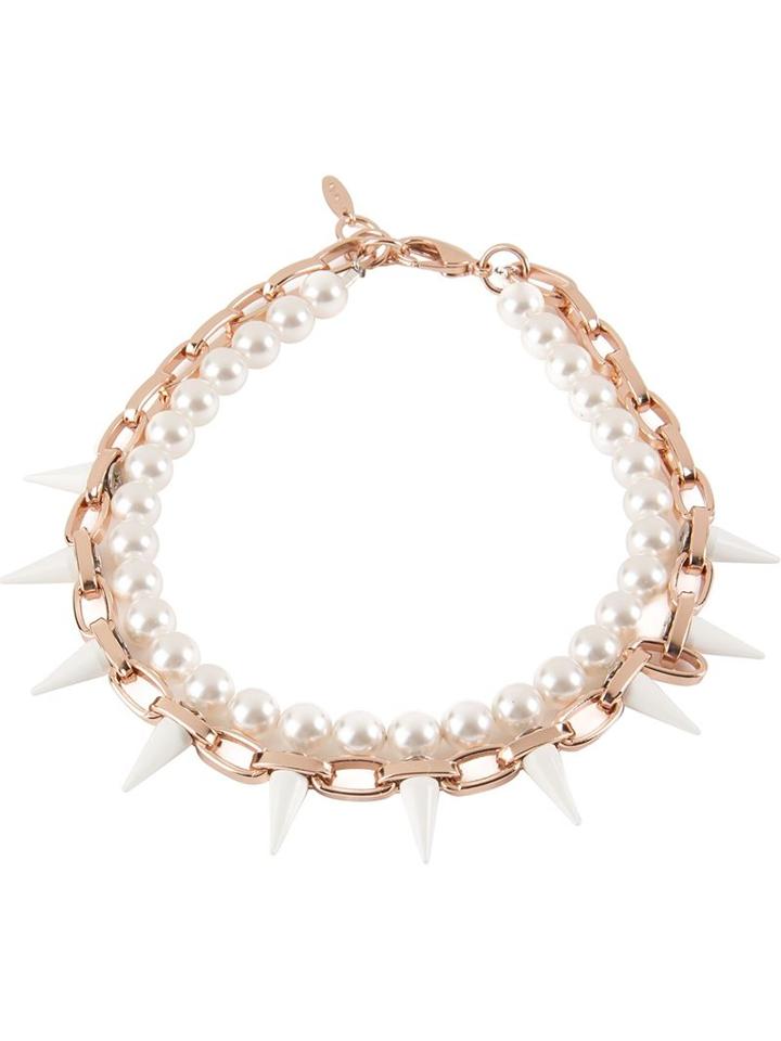 Joomi Lim Spike Necklace, Women's, Metallic