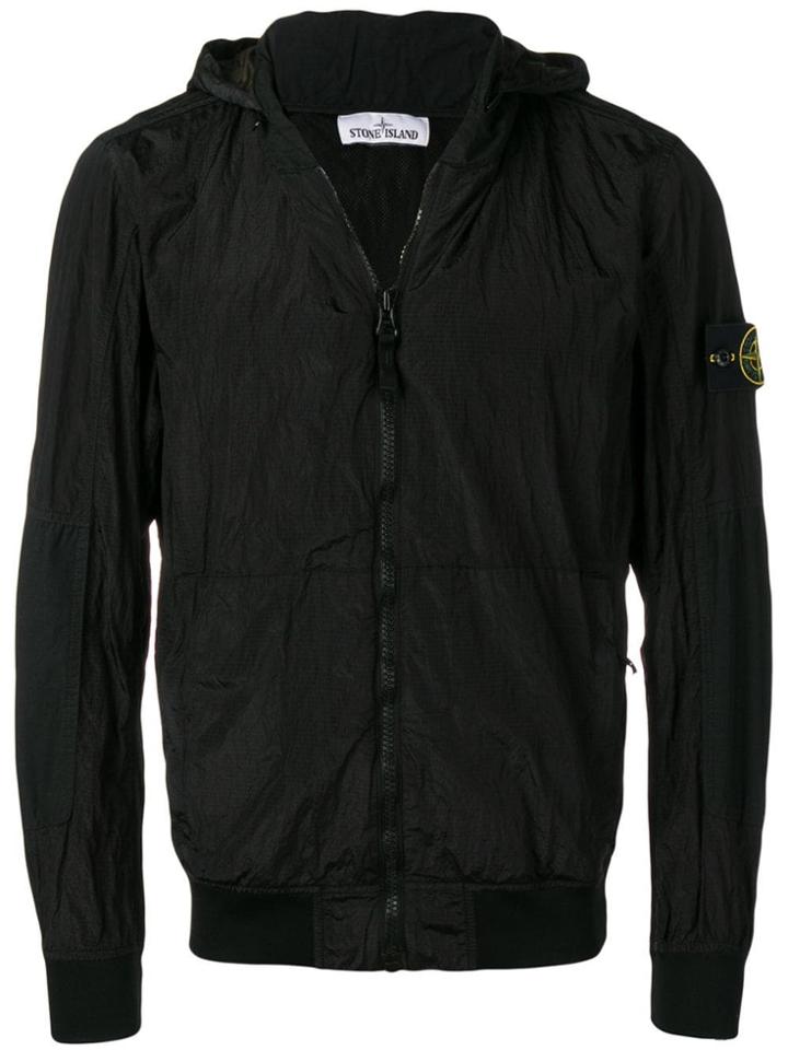 Stone Island Lightweight Zipped Jacket - Black