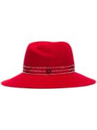 Maison Michel Red Virginie Rabbit Felt Hat