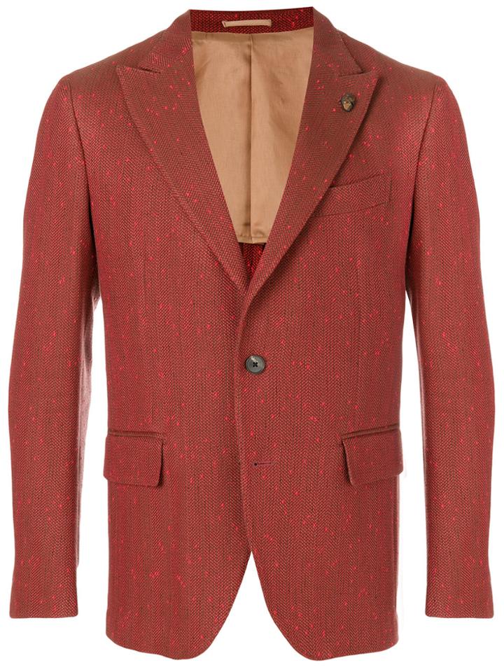 Gabriele Pasini Herringbone Blazer - Yellow & Orange