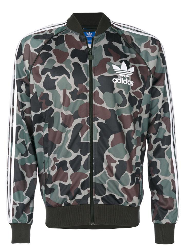Adidas Adidas Originals Camouflage Sst Track Top - Green