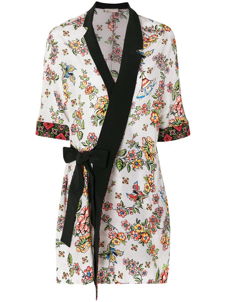 Anjuna Belted Kimono Blouse - Multicolour