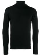 John Smedley Turtleneck Wool Sweater - Black