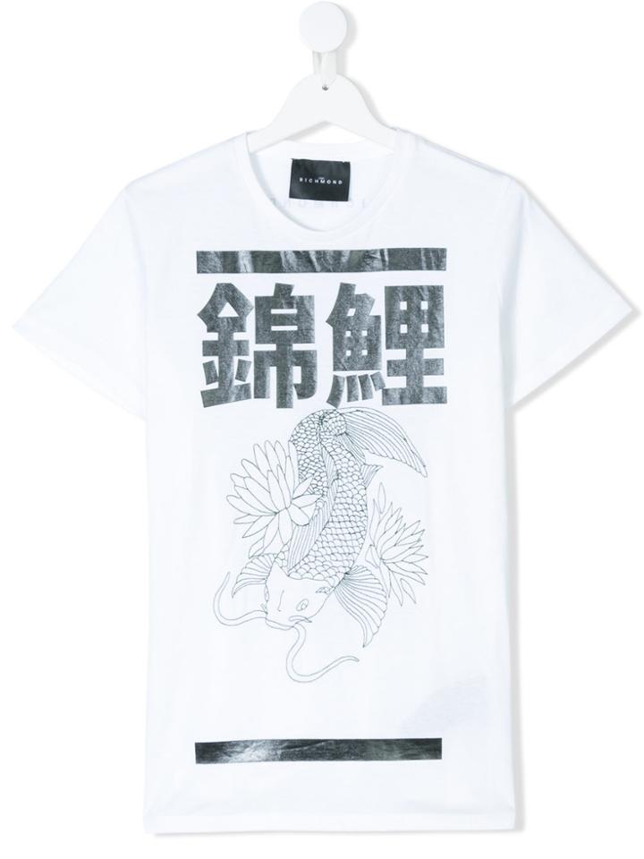 John Richmond Kids Teen Graphic T-shirt - White