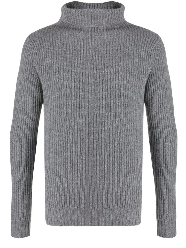Aspesi Roll-neck Long Sleeve Jumper - Grey