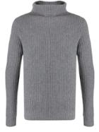 Aspesi Roll-neck Long Sleeve Jumper - Grey