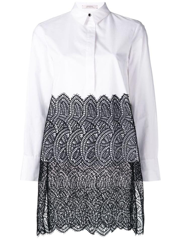 Dorothee Schumacher Lace Panel Blouse - White