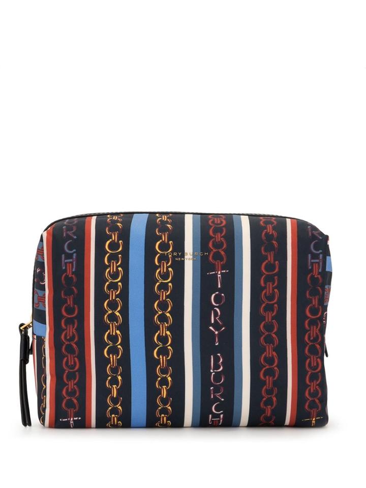Tory Burch Perry Large Cosmetic Case - Blue