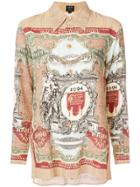 Jean Paul Gaultier Vintage Printed Long Sleeve Shirt - Brown