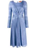 Missoni Zigzag Midi Dress - Blue