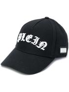 Philipp Plein Branded Baseball Cap - Black