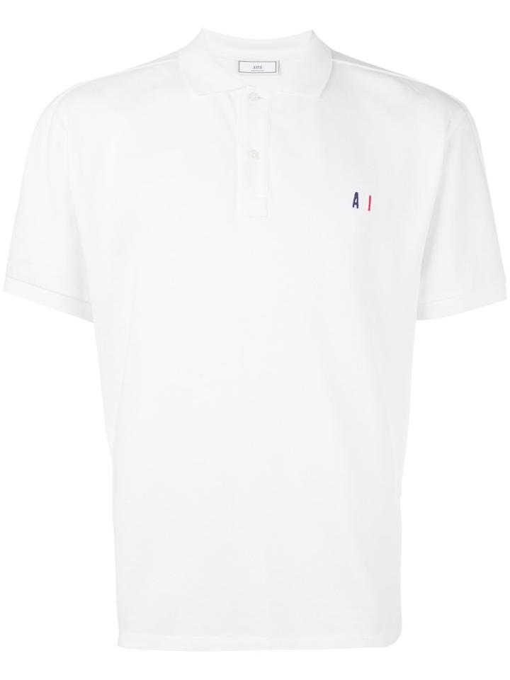 Ami Alexandre Mattiussi Small Logo Polo Shirt - White