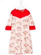 Stella Mccartney Kids - Bessie Swan Print Dress - Kids - Cotton/spandex/elastane/viscose - 6 Yrs, Pink/purple