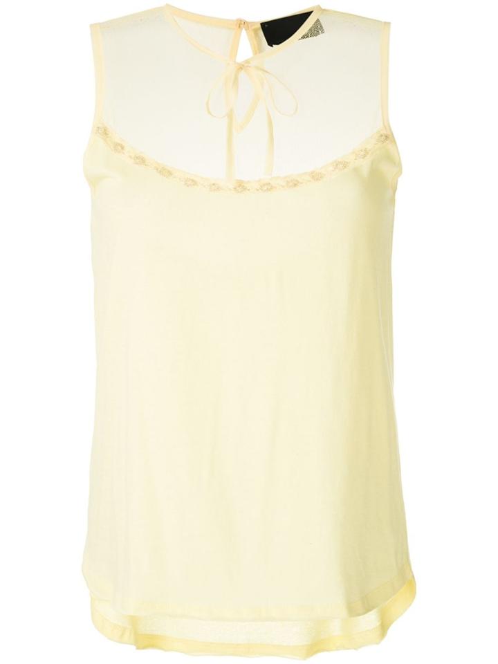 Andrea Bogosian Pixel Embroidered Vest - Yellow