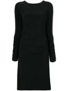 Norma Kamali Shirred Waist Dress - Black