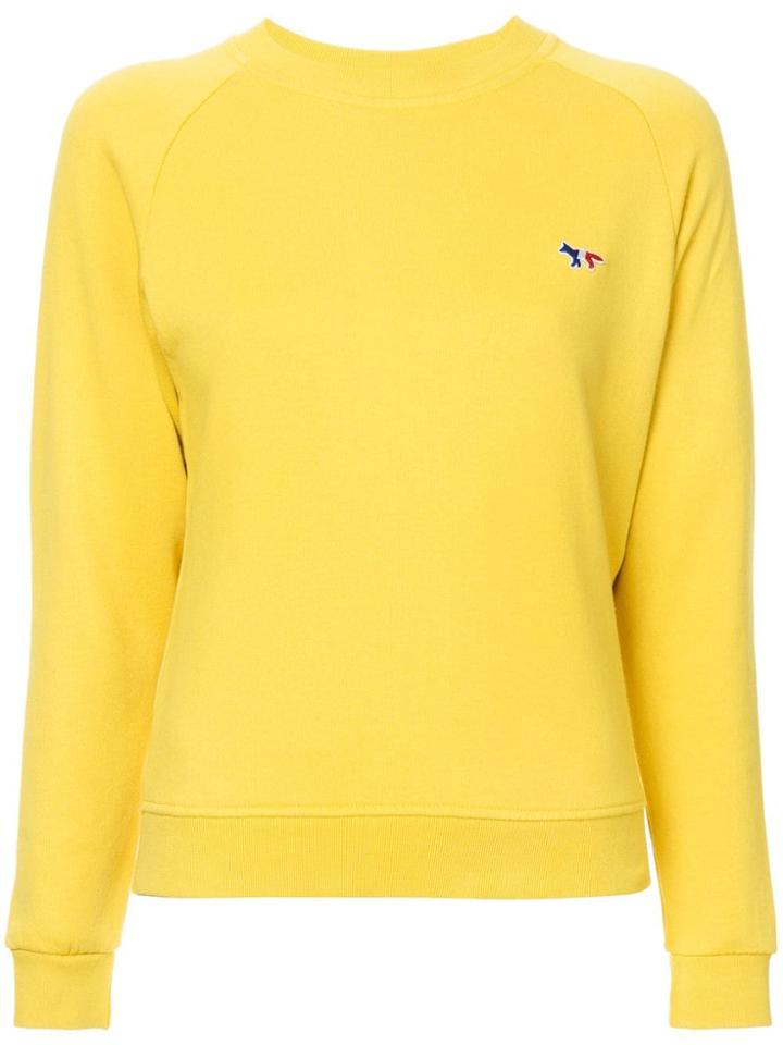 Maison Kitsuné Logo Sweatshirt - Yellow & Orange