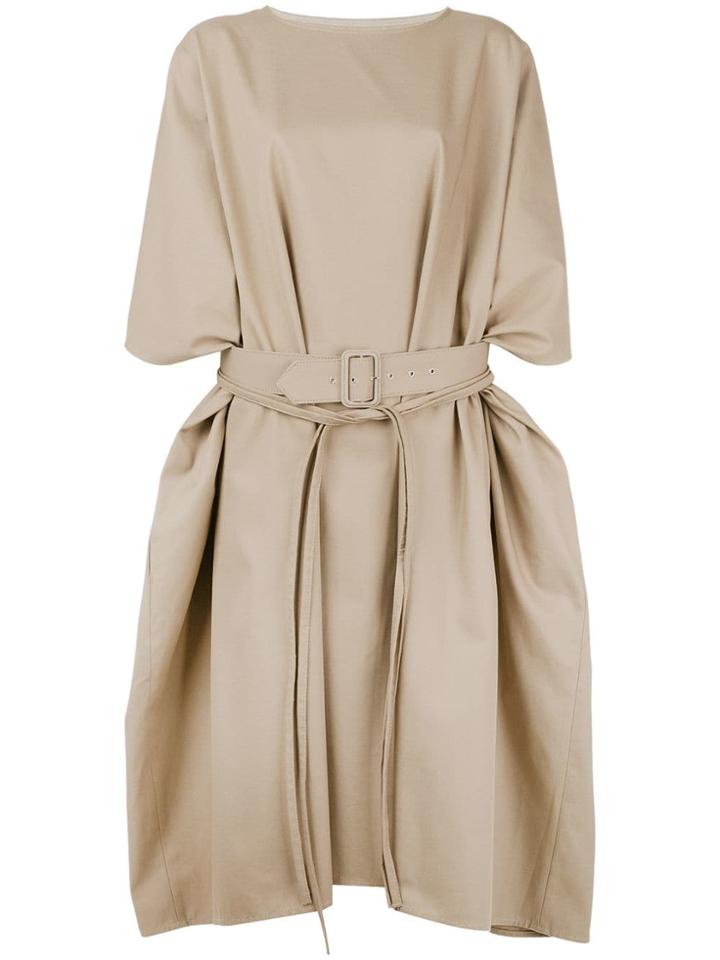 Mm6 Maison Margiela Belted Dress - Nude & Neutrals