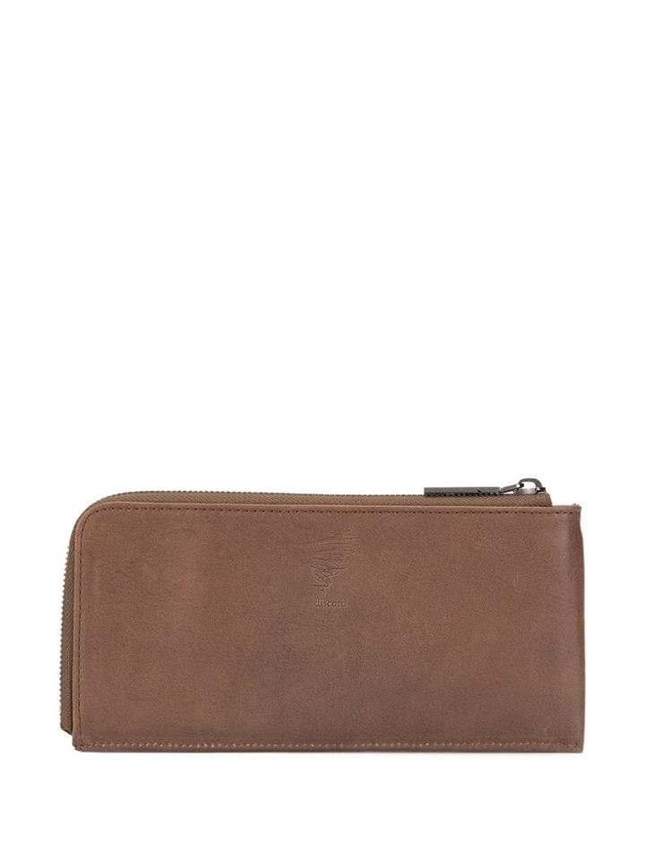 Discord Yohji Yamamoto Embossed Logo Wallet - Brown