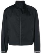 Prada Logo Tab Windbreaker Jacket - Black