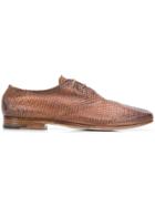 Premiata Textured Oxford Shoes - Brown