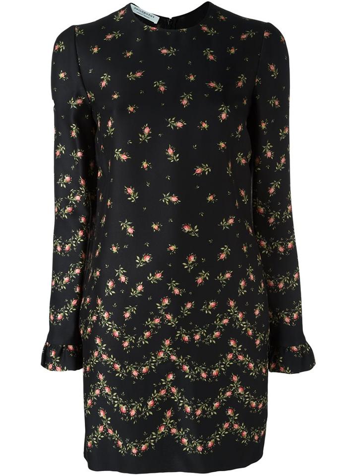 Philosophy Di Lorenzo Serafini Rose Print Dress