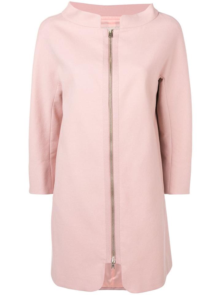 Herno Mock Collar Coat - Pink