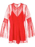 Alice Mccall Hands To Myself Playsuit - Red