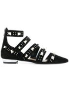 Barbara Bui Pointed Studded Ballerinas - Black