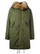 As65 'u.s. Army' Parka Coat, Men's, Size: Xs, Green, Cotton/leather/polyamide/viscose