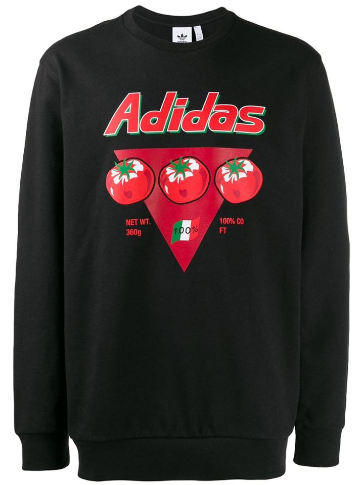 Adidas Tomato Print Jumper - Black
