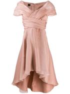 Pinko Draped Neckline Dress - Neutrals
