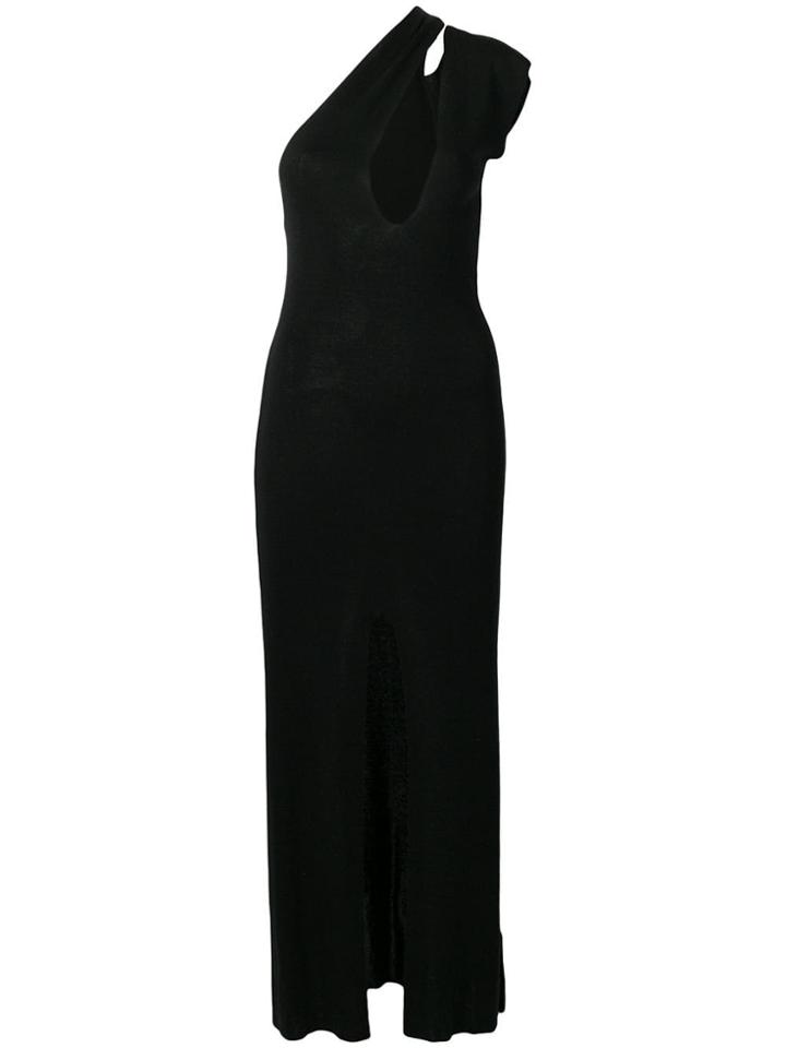 Jacquemus Plunge-neck Maxi Dress - Black