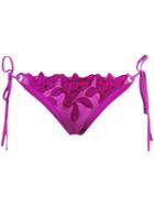 Fleur Du Mal Side Tie Bikini Bottoms - Pink
